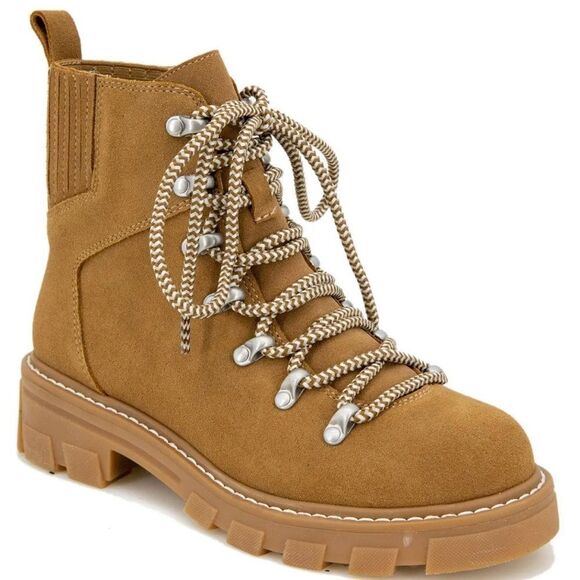 Splendid Gabby Suede Hiking Boot In Tan Toast Size 7 - Picture 1 of 14